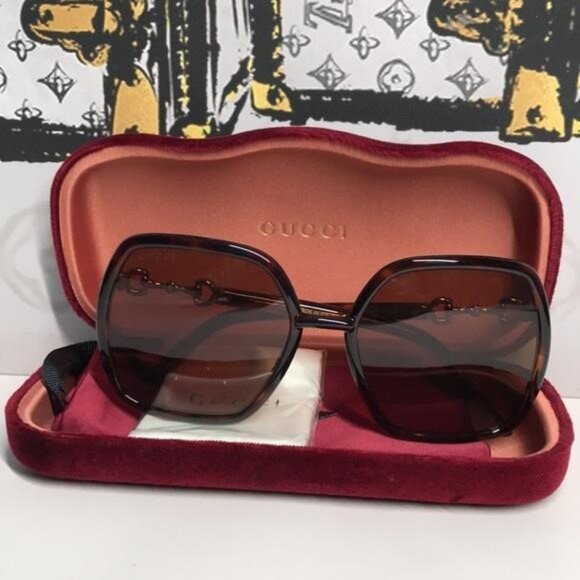New Authentic Gucci Brown Sunglasses GG0890s 002 - Picture 11 of 11